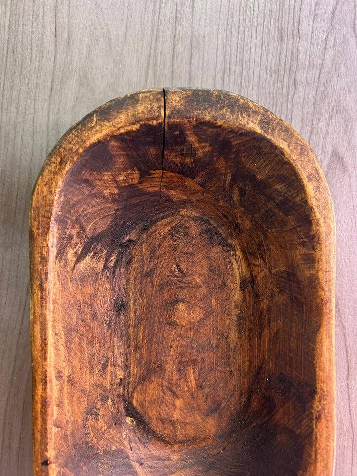 Zara Wood Bowl, Handmade, Farmhouse Décor #B - 7.8