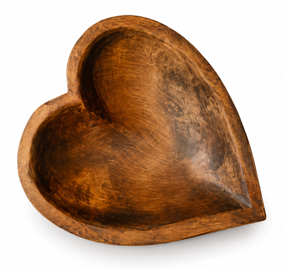 Large Heart Bowl, Handmade 7.13