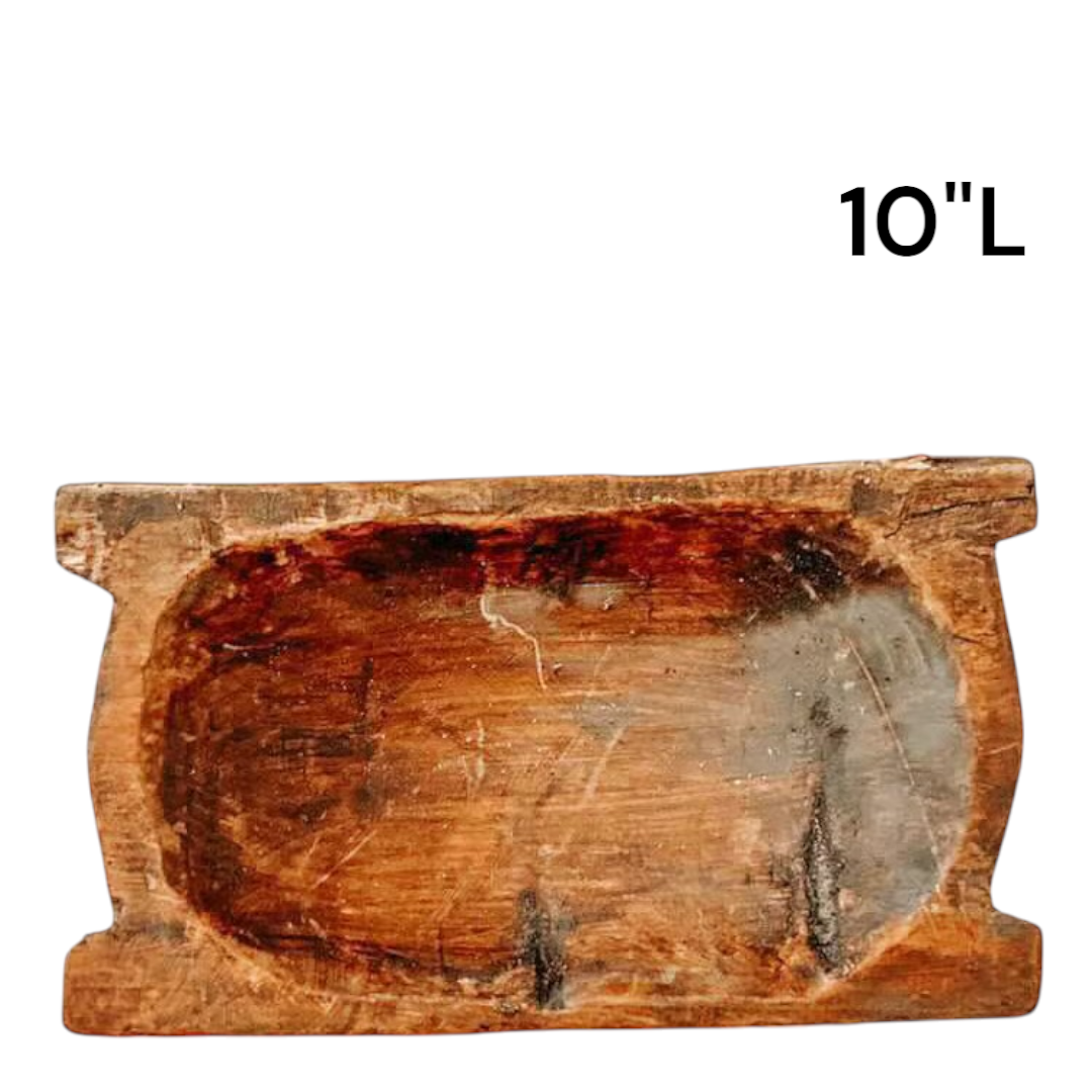 Zara Wood Bowl, Handmade, Farmhouse Décor #B - 7.8